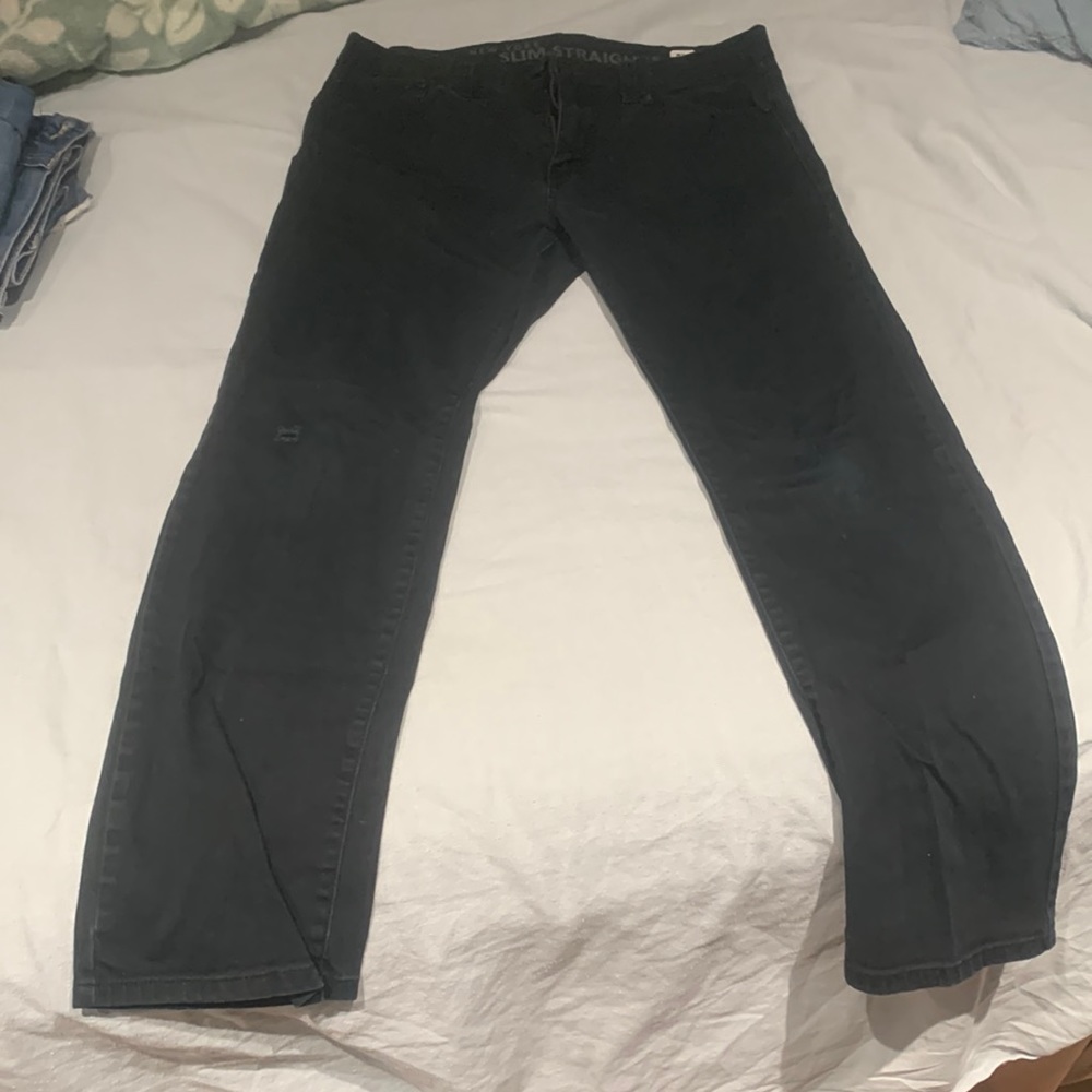 black jeans, rarely used